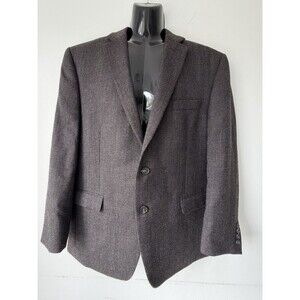 Lauren Ralph Lauren 44R Sport Coat Blazer Brown 100% Wool 2 Button Mens USA